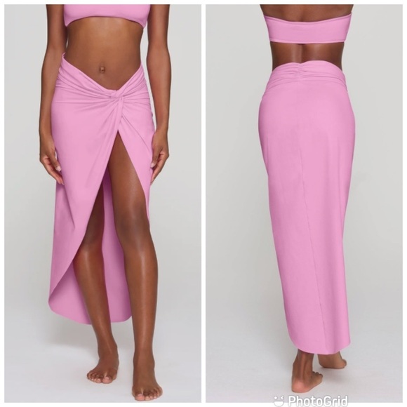 Skims recycled swim sarong skirt in light pink New with Tags! - Picture 1 of 6